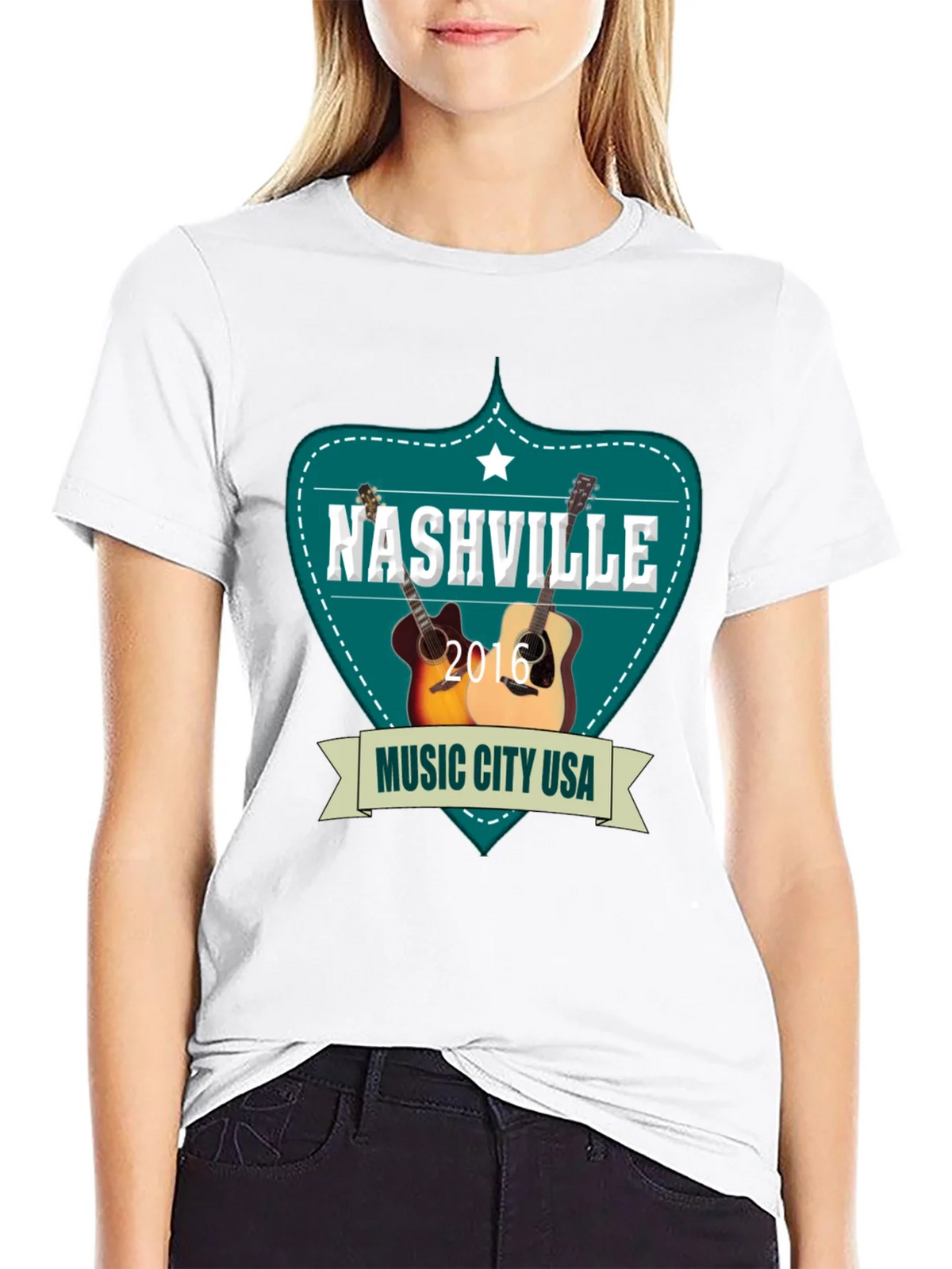 Nashville Music City USA Guitar T-Shirt product image 8