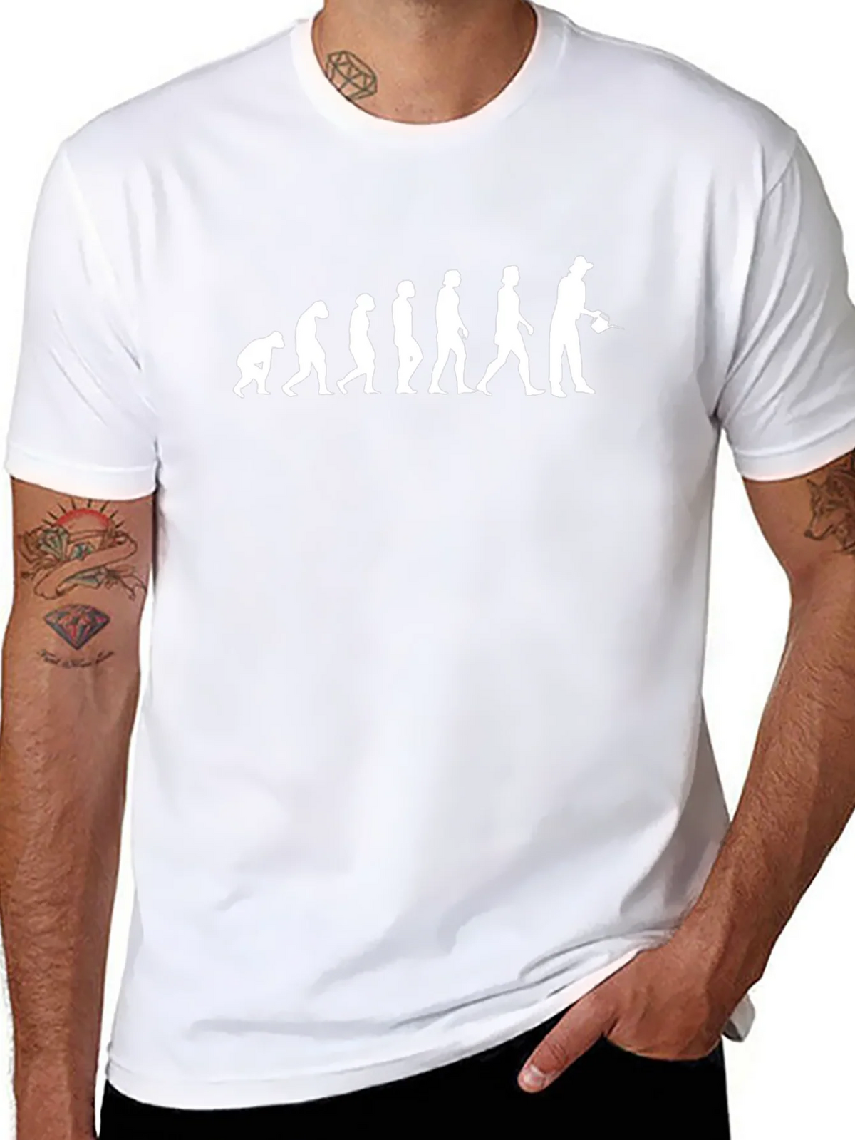 Evolution of Angler Funny Fishing T-Shirt product image 7