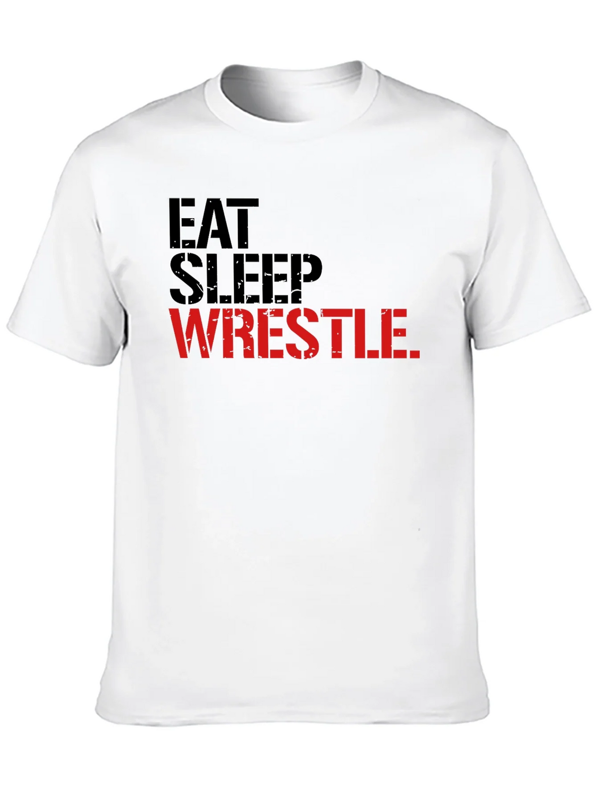 Eat Sleep Wrestle Black Graphic Tee product image 9
