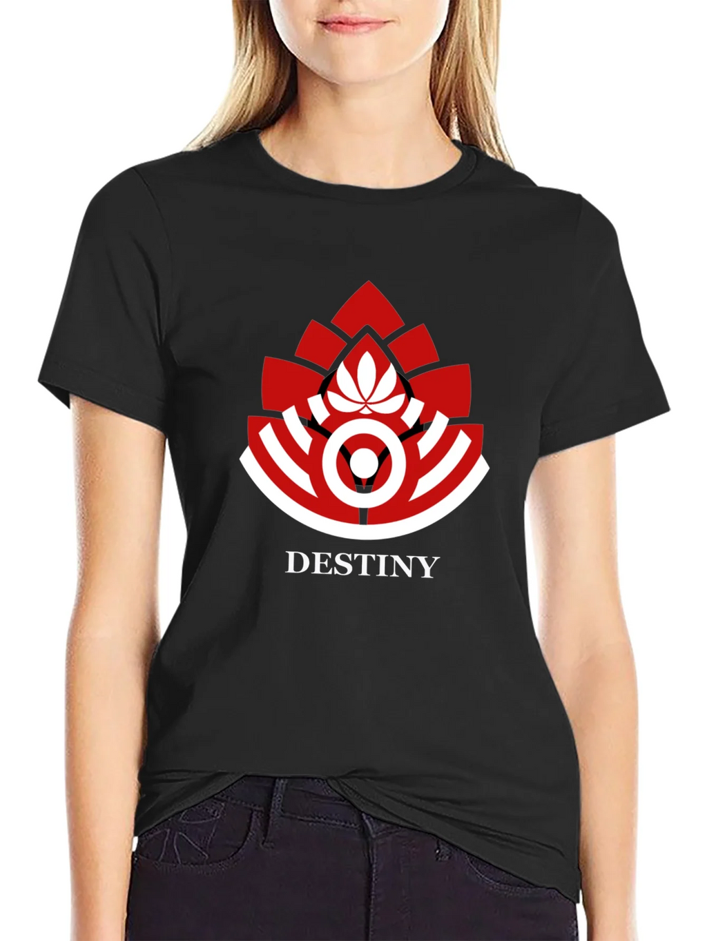 Destiny Logo Graphic Print Black T-Shirt product image 2