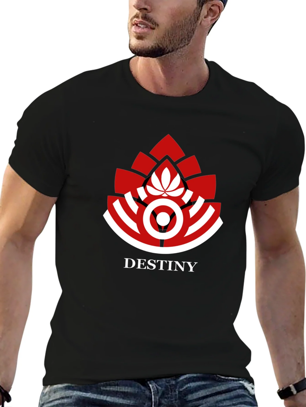 Destiny Logo Graphic Print Black T-Shirt product image 6