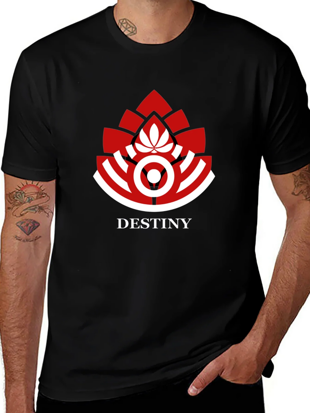 Destiny Logo Graphic Print Black T-Shirt product image 1