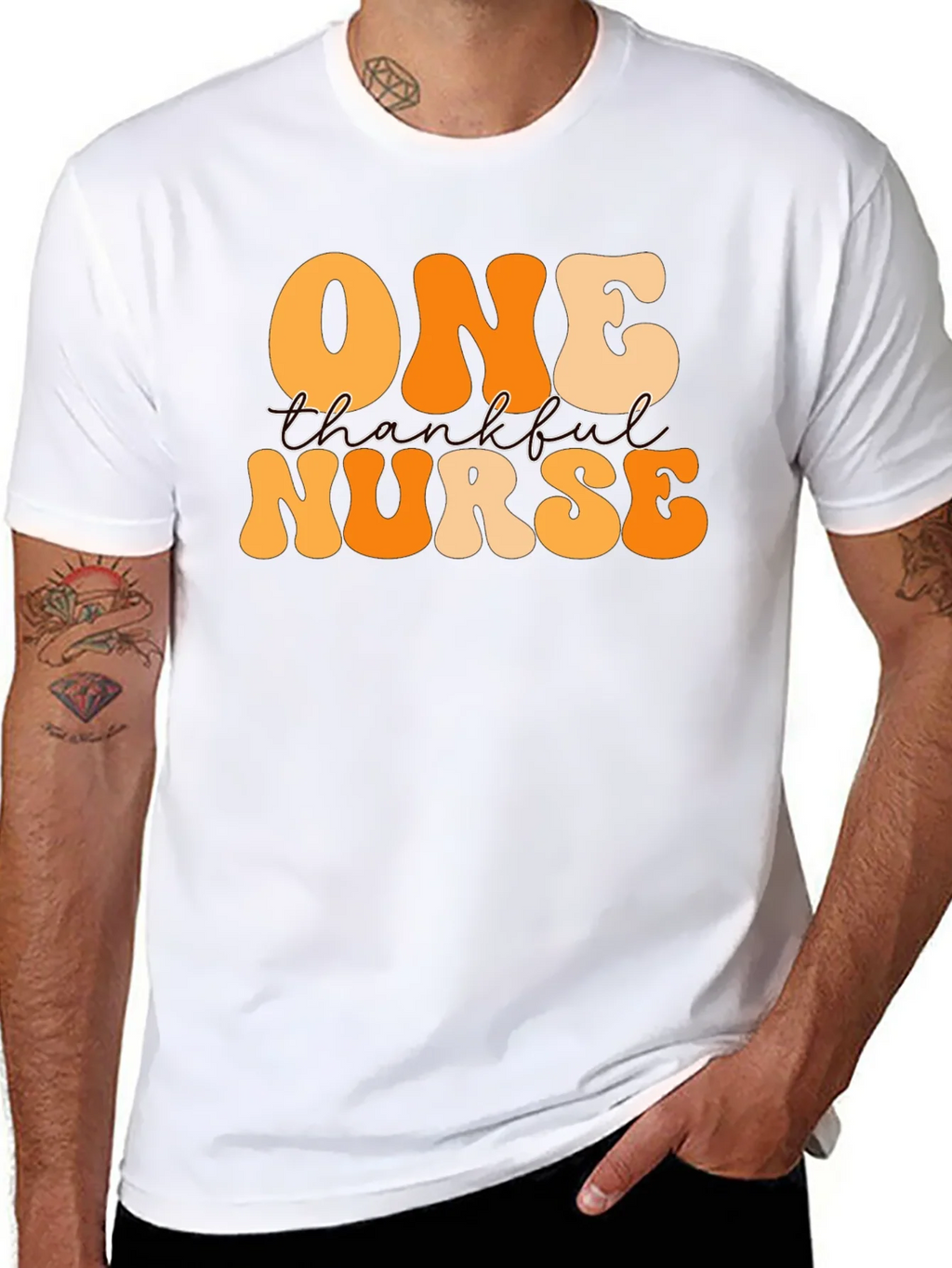 Thankful Nurse Graphic Tee product image 7