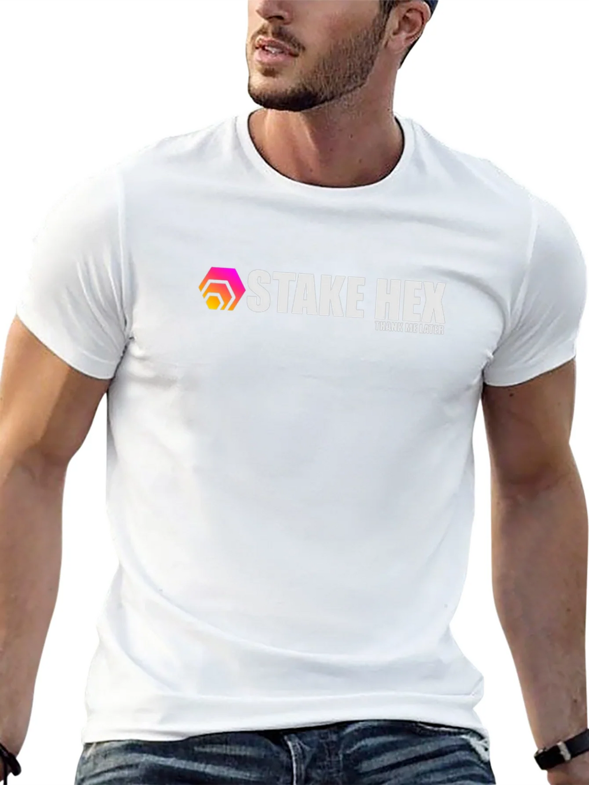Stake HEX T-Shirt - Thank Me Later product image 7