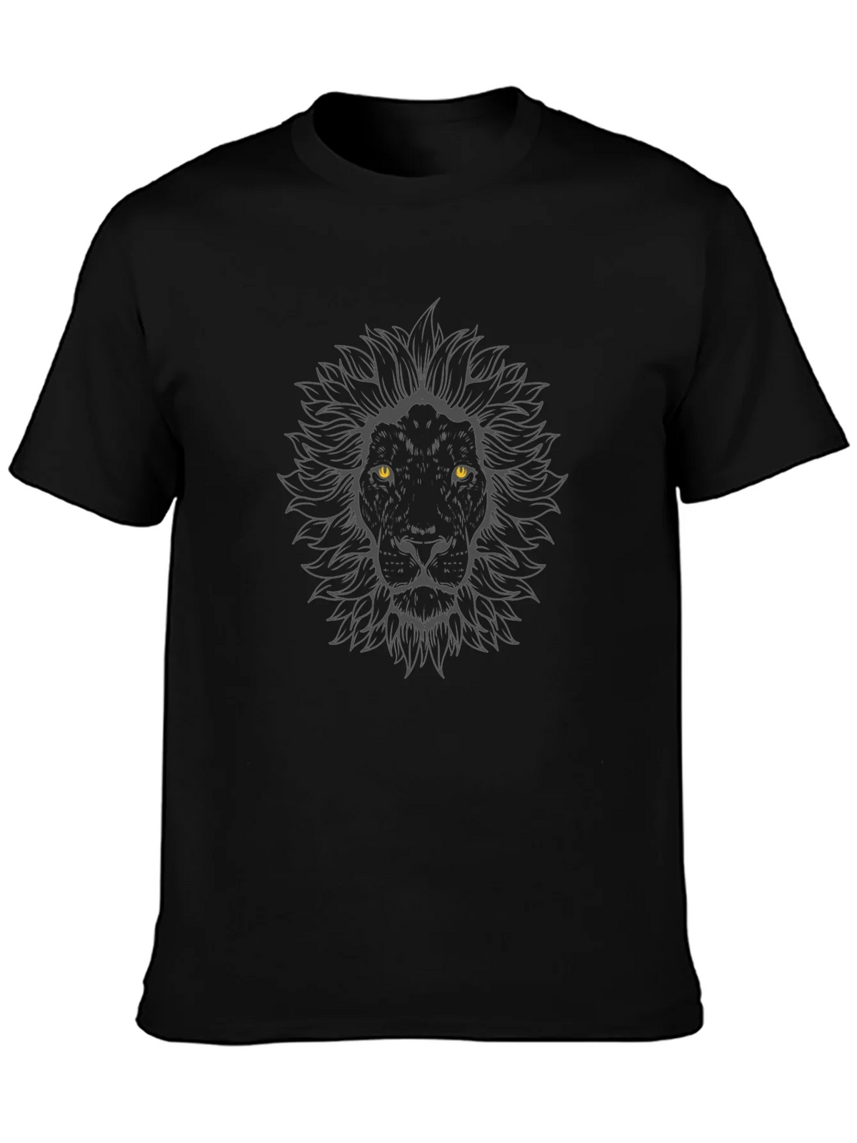 Black Lion Graphic Tee - Mens Casual Crew Neck T-Shirt product image 3