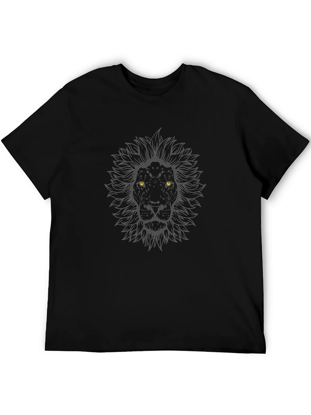 Black Lion Graphic Tee - Mens Casual Crew Neck T-Shirt product image 5
