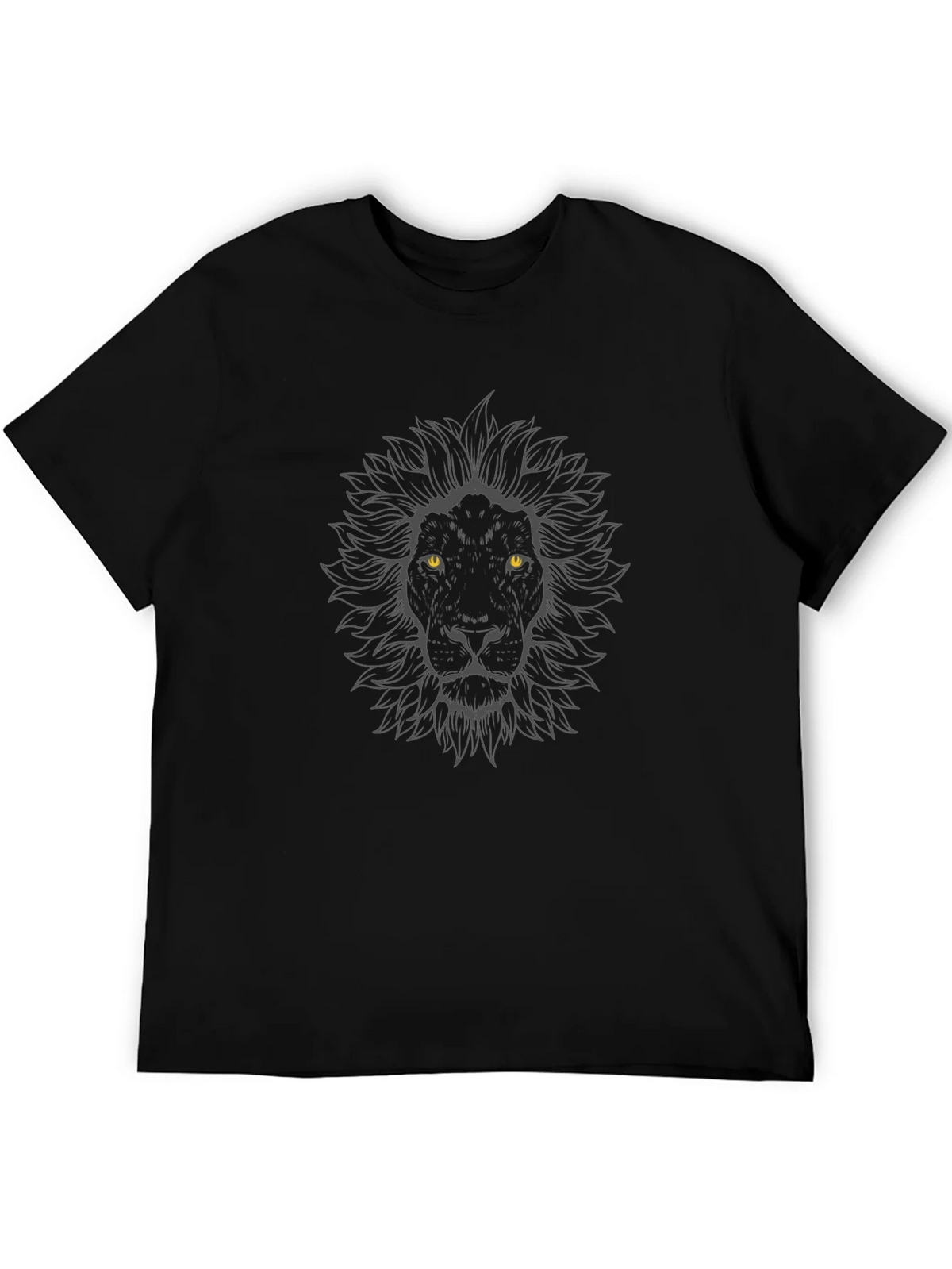 Black Lion Graphic Tee - Mens Casual Crew Neck T-Shirt product image 5