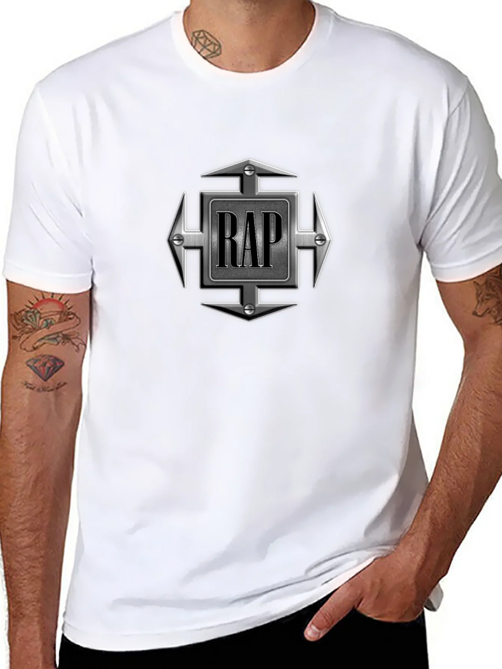 RAP Graphic Tee - Urban Style Black T-Shirt product image 7