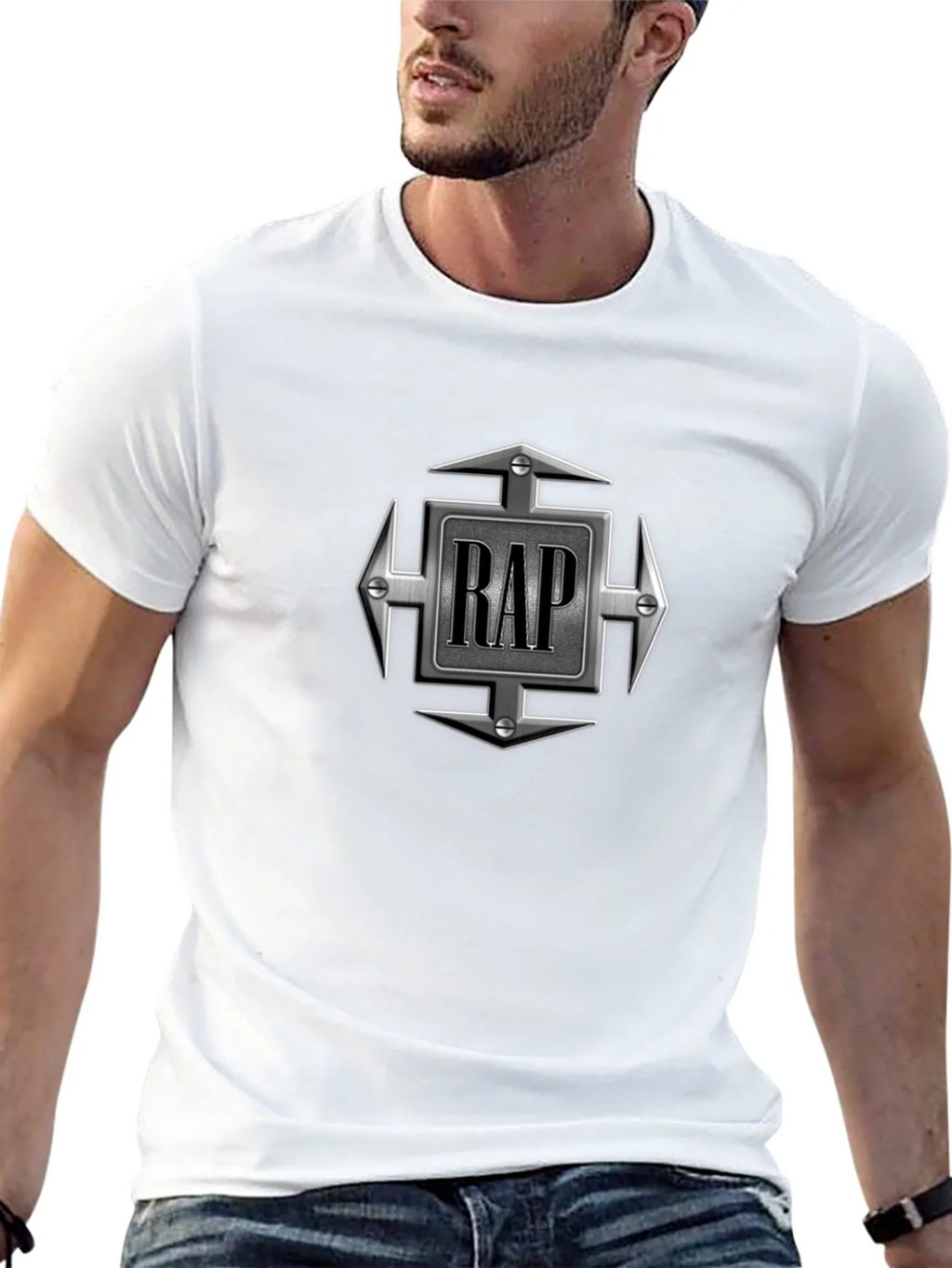 RAP Graphic Tee - Urban Style Black T-Shirt product image 12