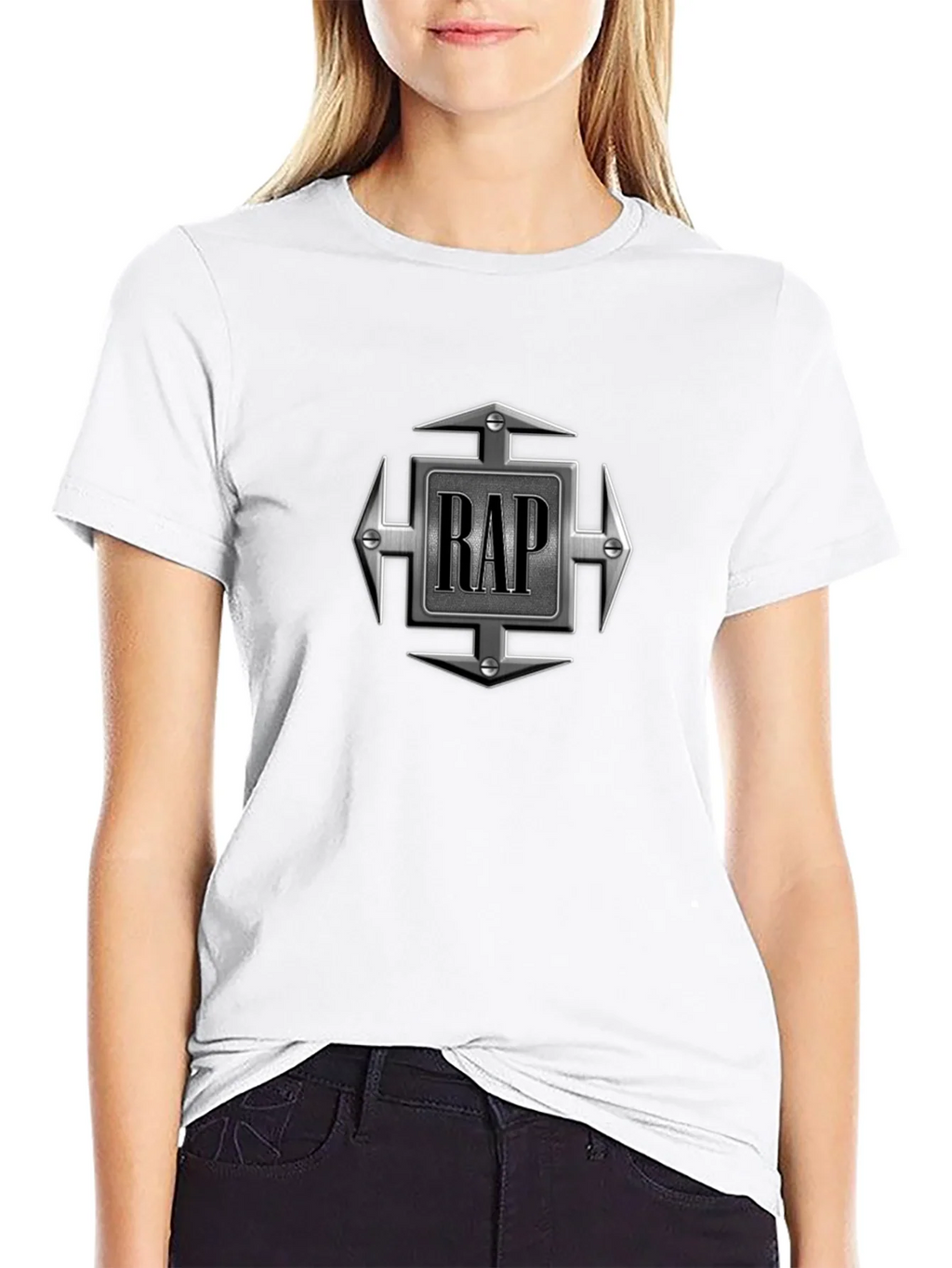 RAP Graphic Tee - Urban Style Black T-Shirt product image 8
