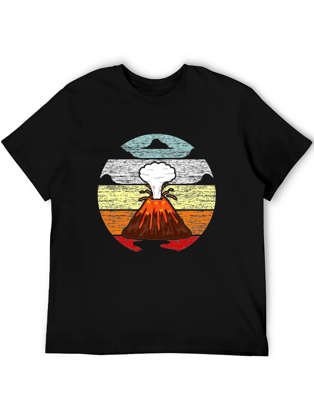 Volcano Sunset Graphic Tee - Retro Style product image 3
