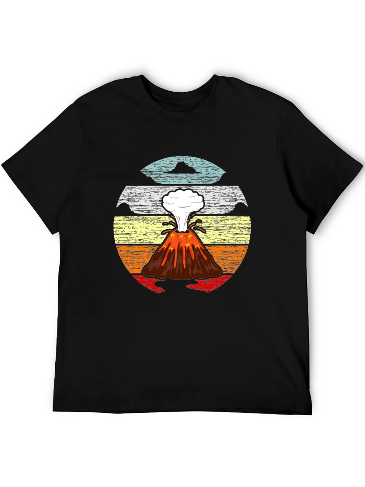 Volcano Sunset Graphic Tee - Retro Style product image 3