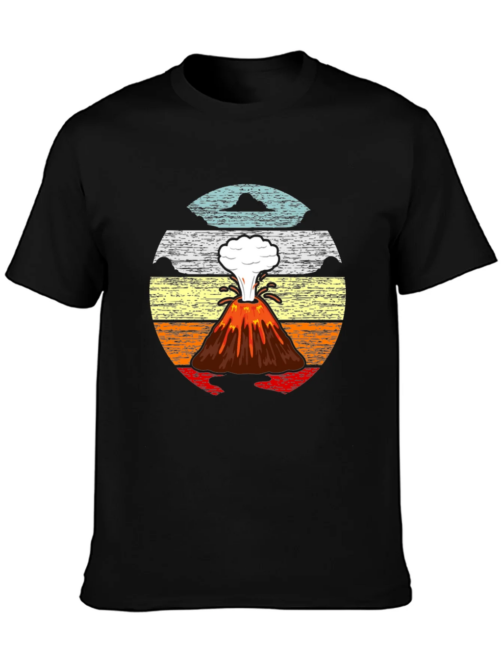 Volcano Sunset Graphic Tee - Retro Style product image 2