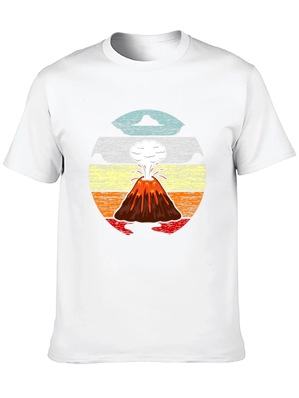 Volcano Sunset Graphic Tee - Retro Style product image 6