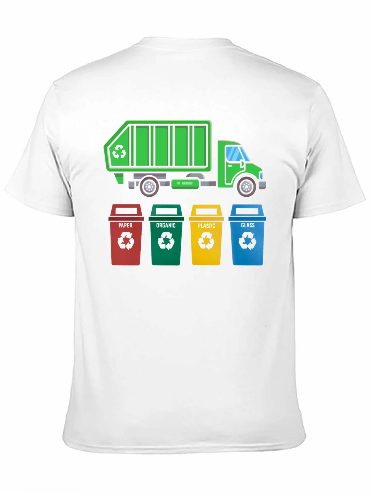 Recycle Truck & Bins T-Shirt - Eco-Friendly Design product image 10