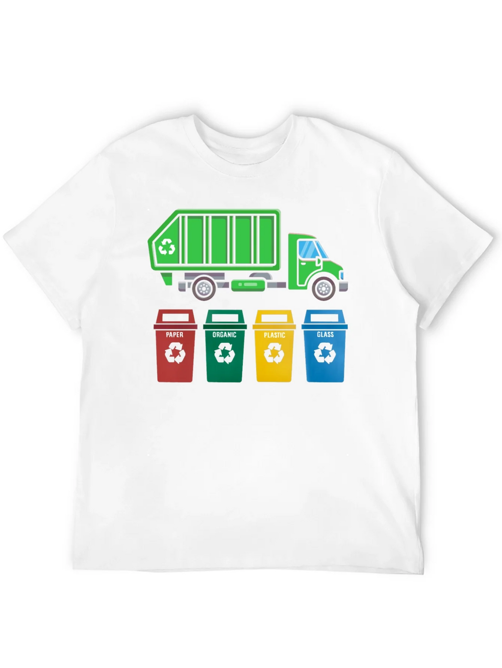 Recycle Truck & Bins T-Shirt - Eco-Friendly Design product image 11