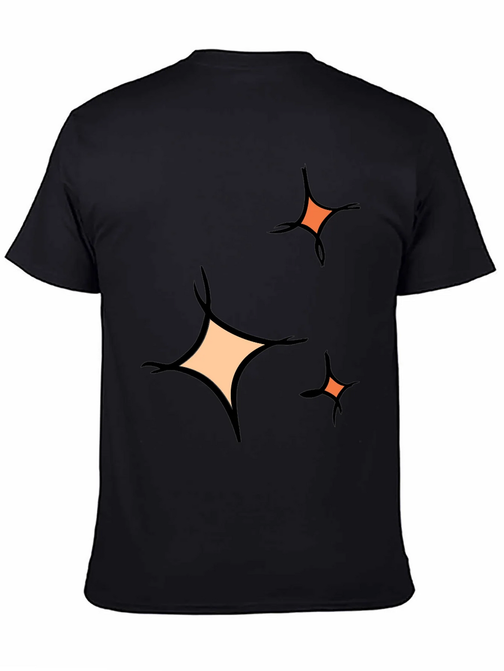 Sparkle Graphic Tee - Black Cotton Blend Casual product image 4