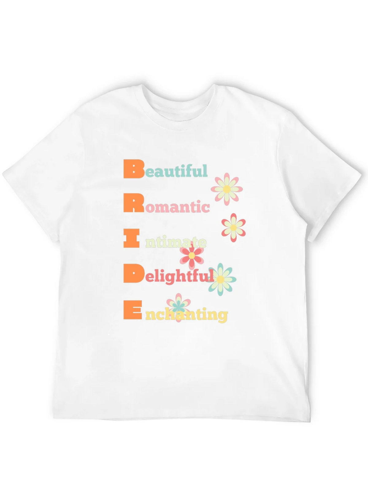 Bride Acronym Graphic T-Shirt - Romantic Wedding Tee product image 11