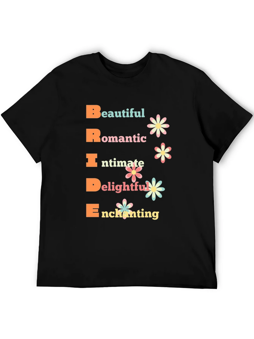 Bride Acronym Graphic T-Shirt - Romantic Wedding Tee product image 5