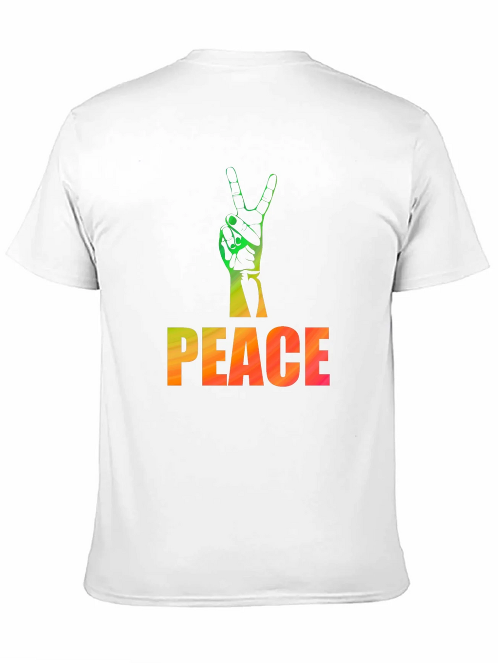 Peace Sign Graphic Tee - Black Casual T-Shirt product image 10