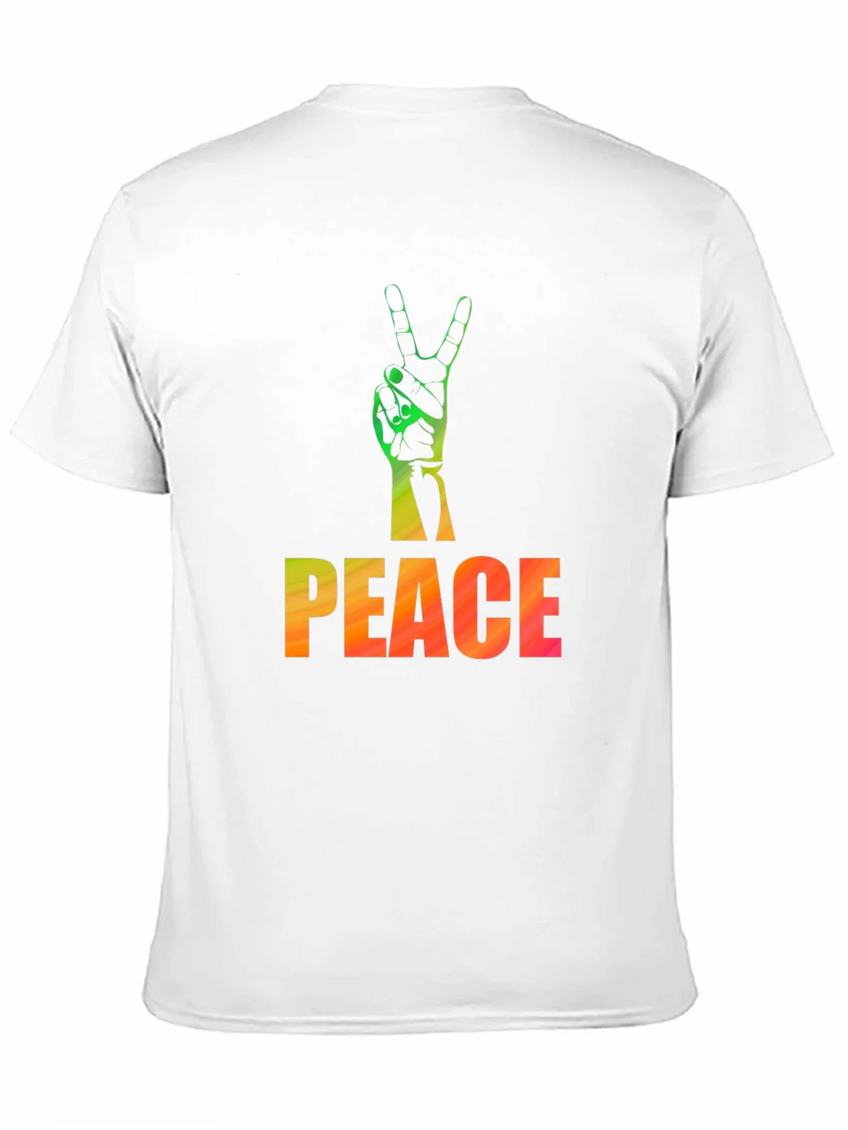 Peace Sign Graphic Tee - Black Casual T-Shirt product image 10