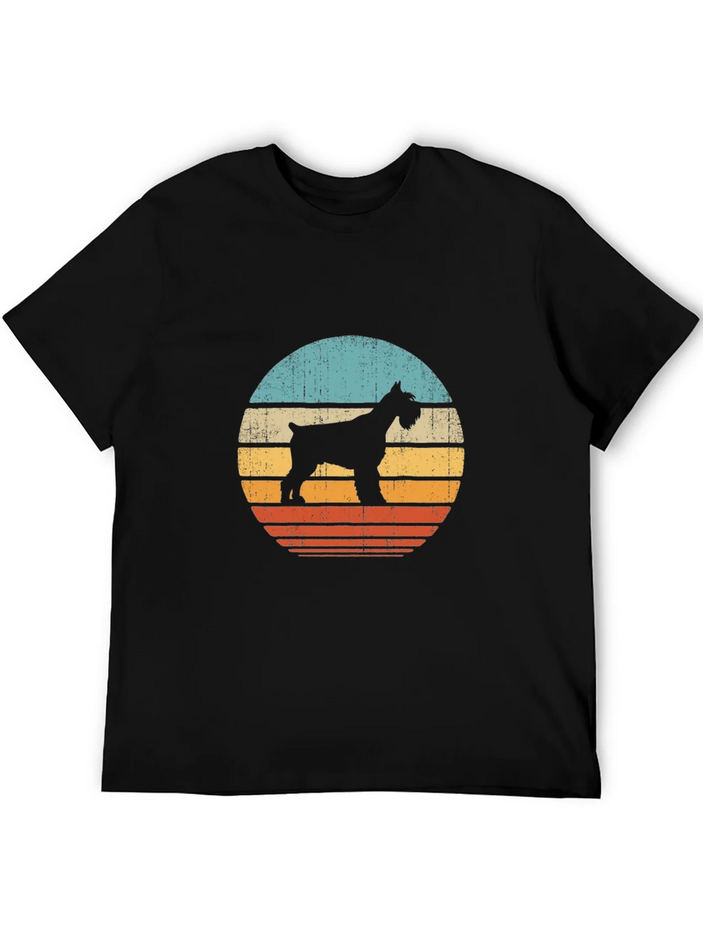 Vintage Schnauzer Sunset T-Shirt | Dog Lover Tee product image 5