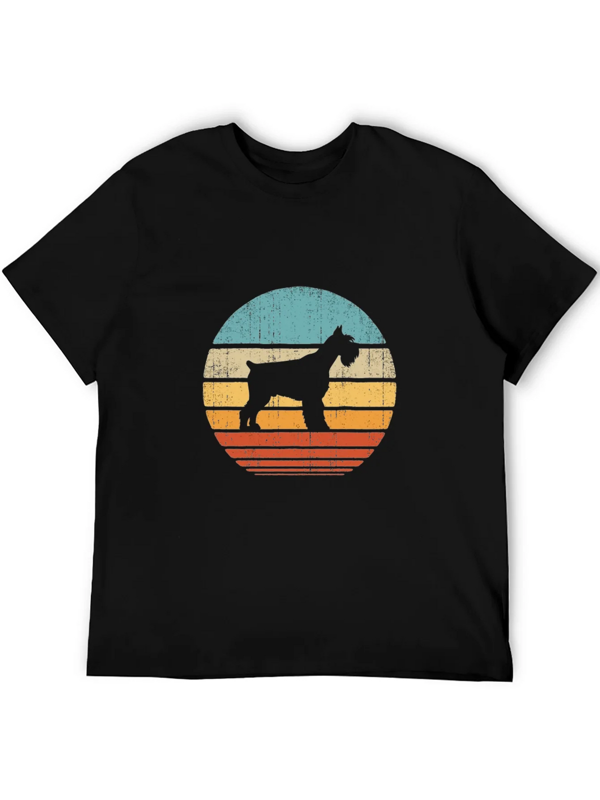 Vintage Schnauzer Sunset T-Shirt | Dog Lover Tee product image 5