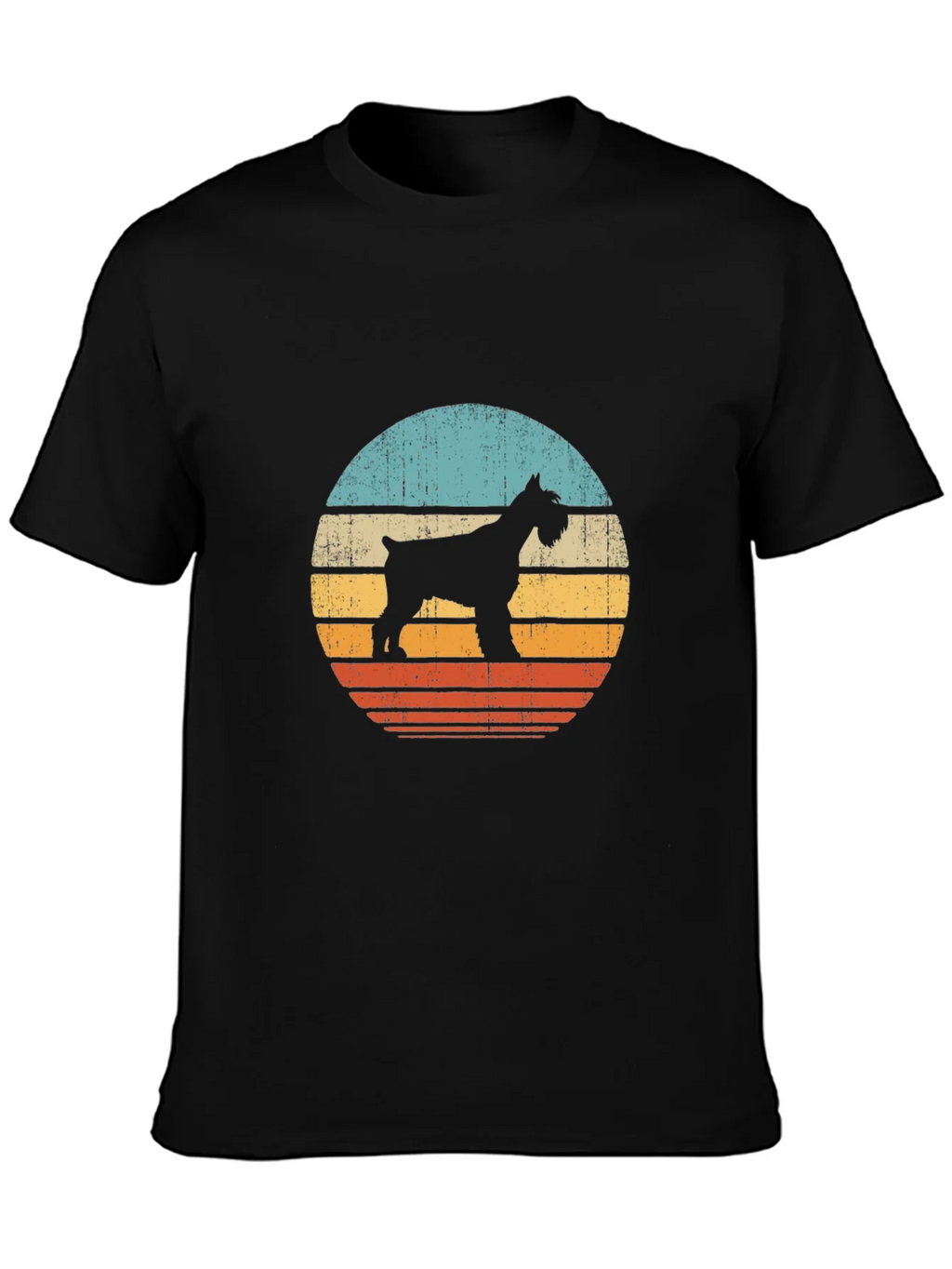 Vintage Schnauzer Sunset T-Shirt | Dog Lover Tee product image 3