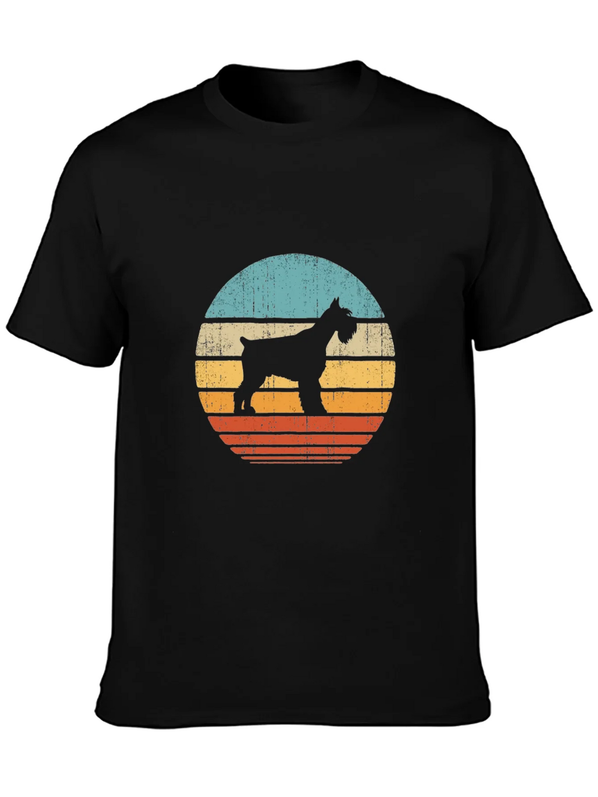 Vintage Schnauzer Sunset T-Shirt | Dog Lover Tee product image 3