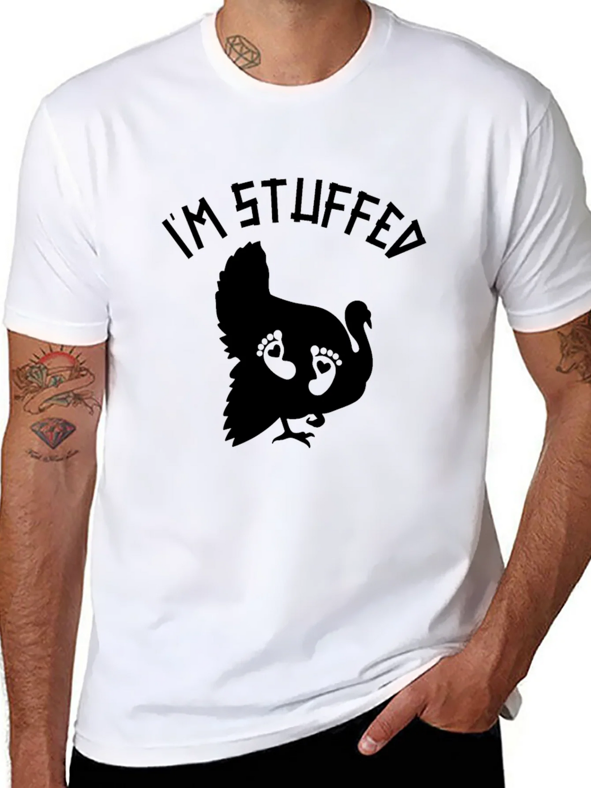 Im Stuffed Thanksgiving Turkey T-Shirt product image 7