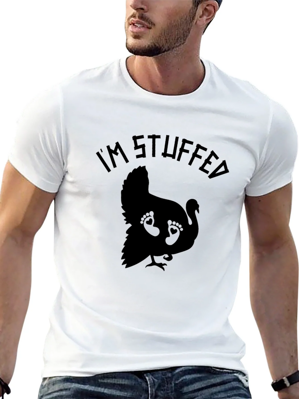 Im Stuffed Thanksgiving Turkey T-Shirt product image 12