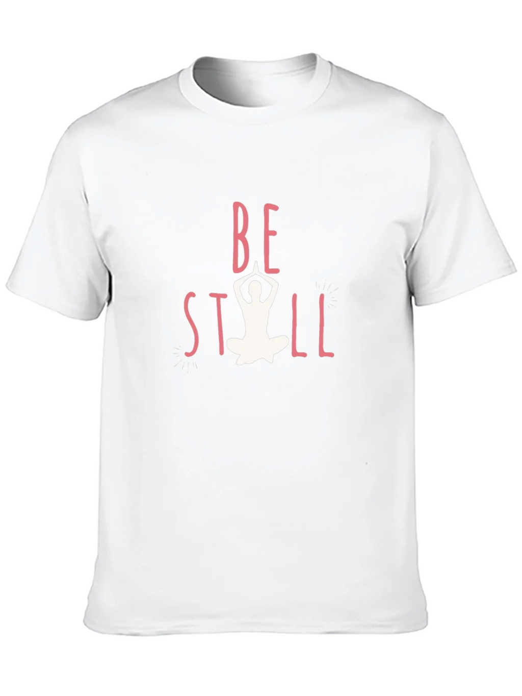 Be Still Yoga Graphic Black T-Shirt product image 9