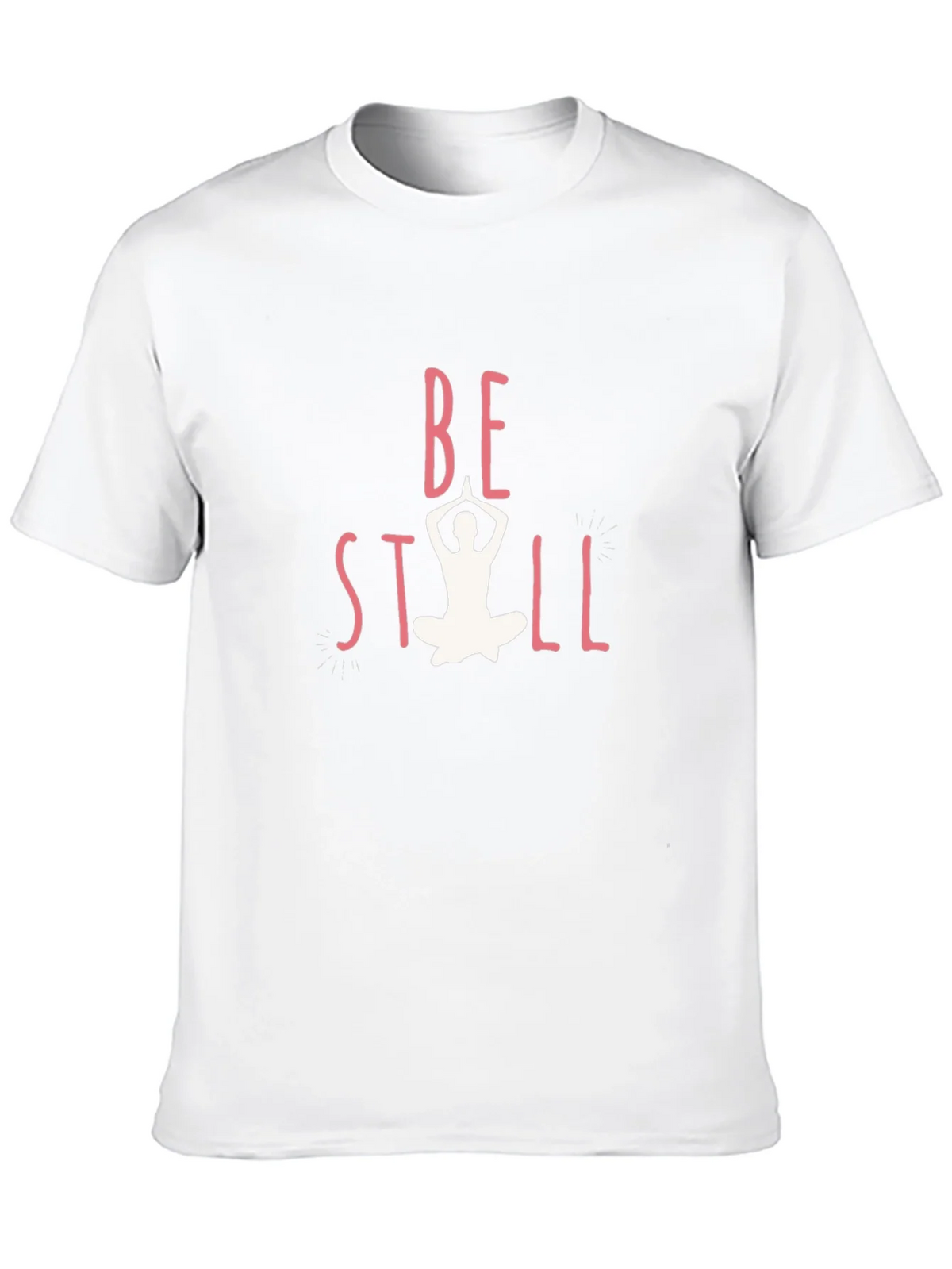 Be Still Yoga Graphic Black T-Shirt product image 9