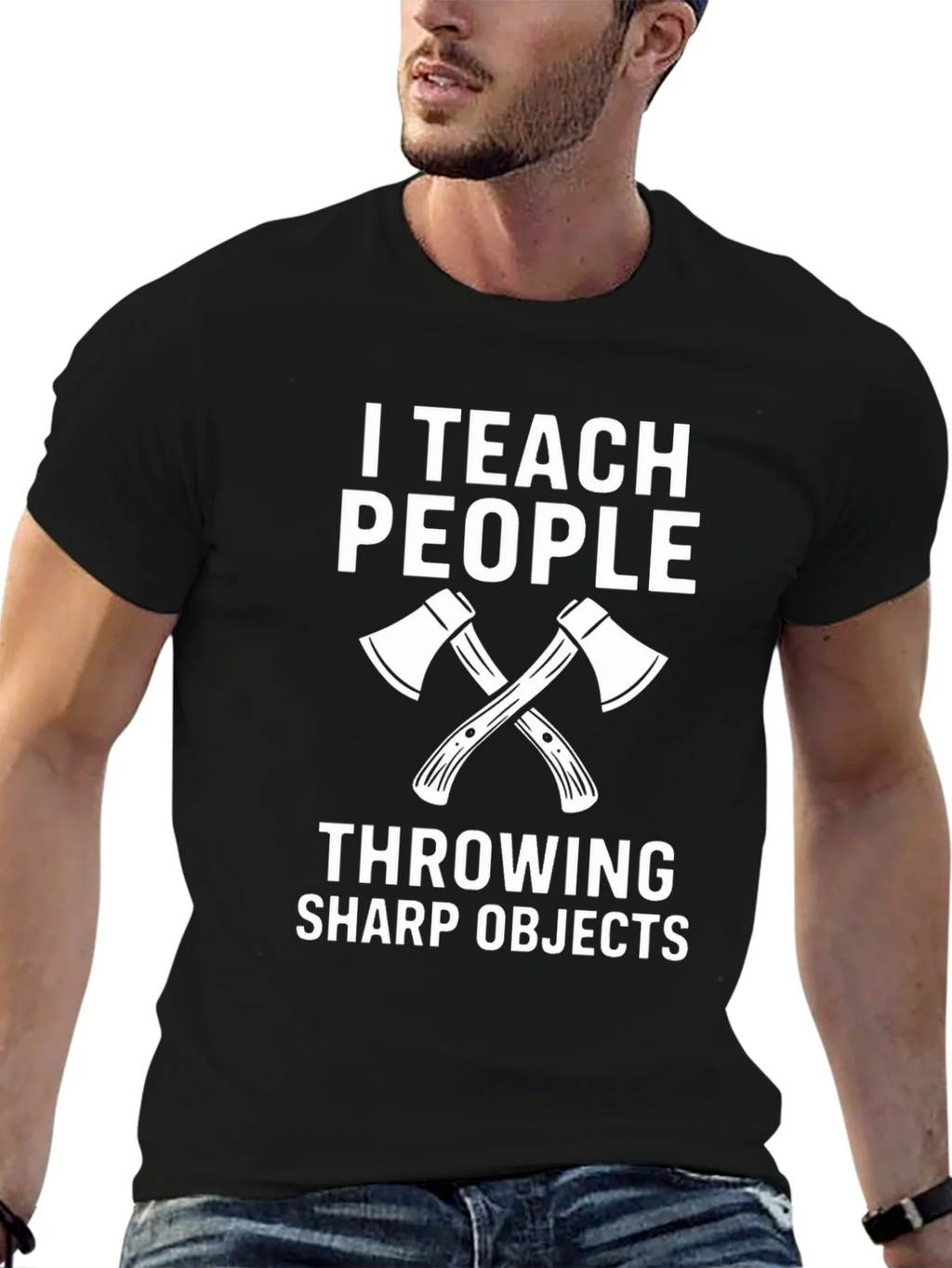 I Teach People Throwing Sharp Objects T-Shirt product image 6