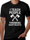 I Teach People Throwing Sharp Objects T-Shirt product image 1