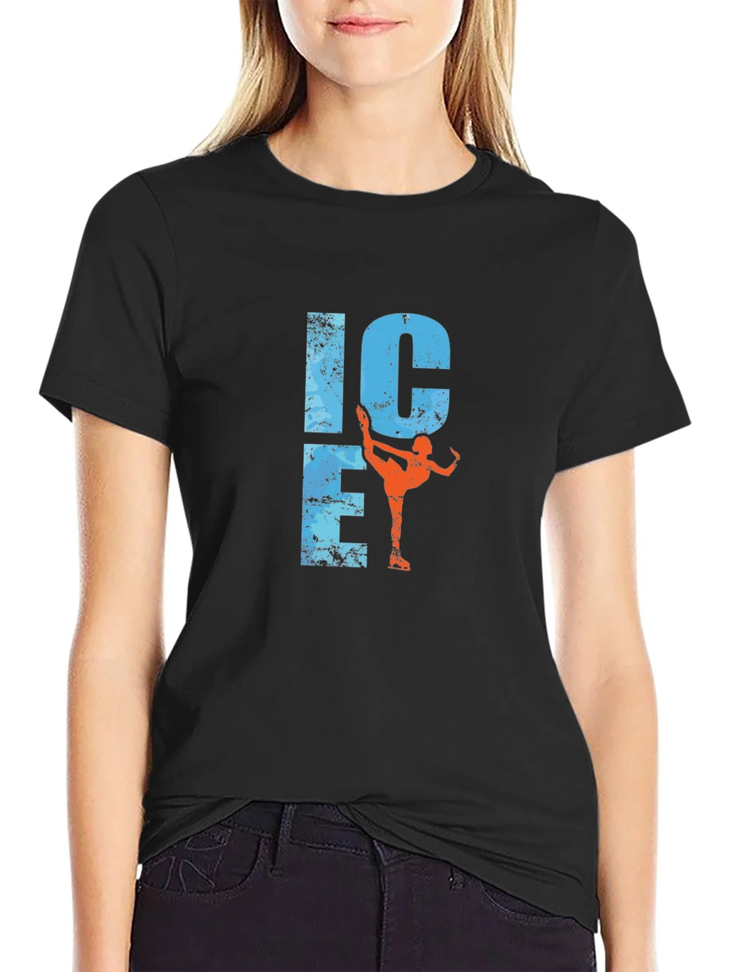 Ice Skating Graphic Tee - Black product image 2