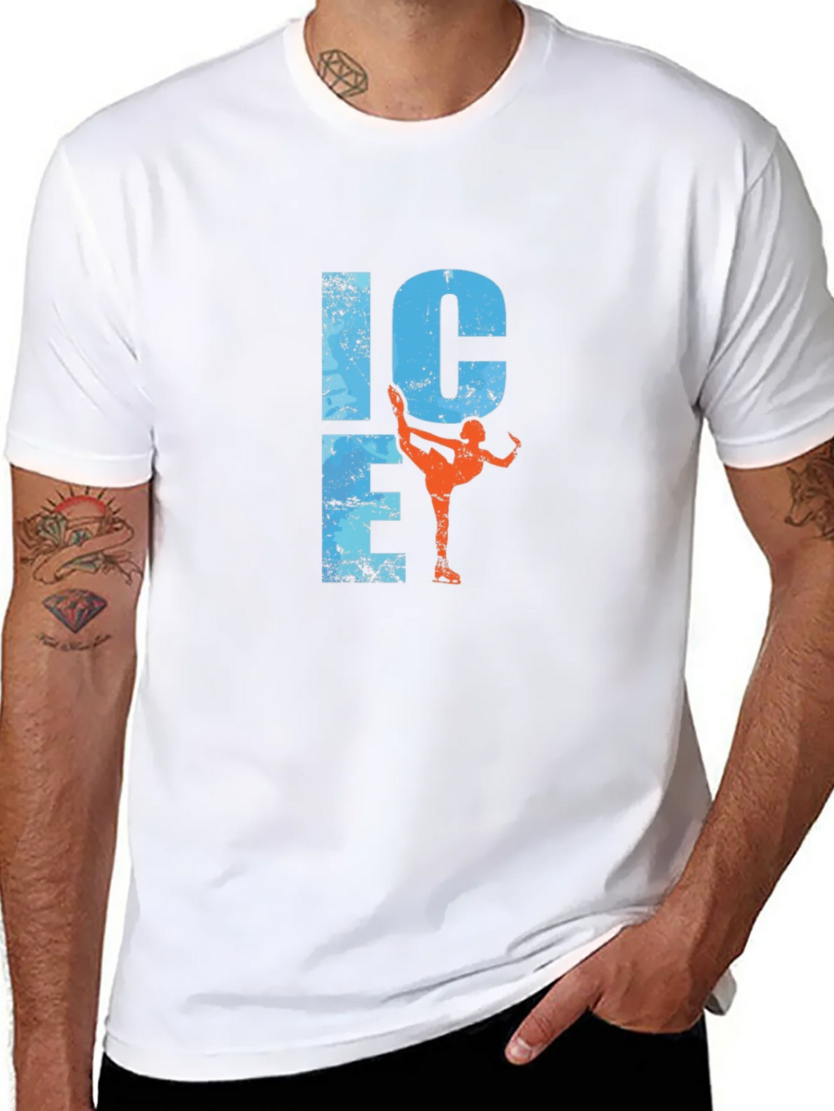 Ice Skating Graphic Tee - Black product image 7
