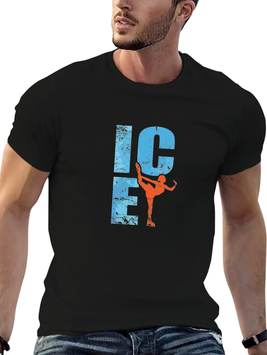 Ice Skating Graphic Tee - Black product image 6