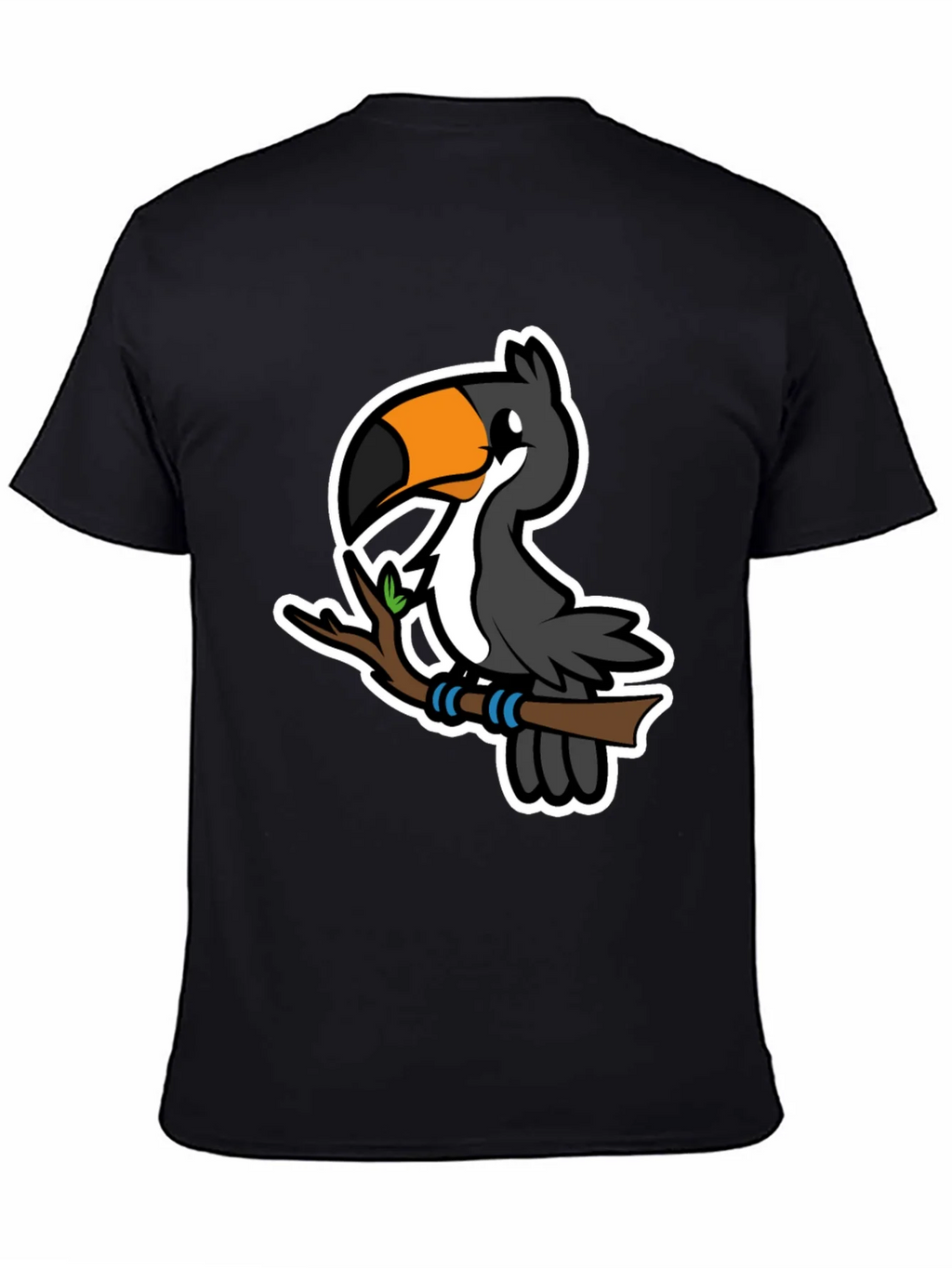 Cartoon Toucan on Branch Graphic T-Shirt product image 4