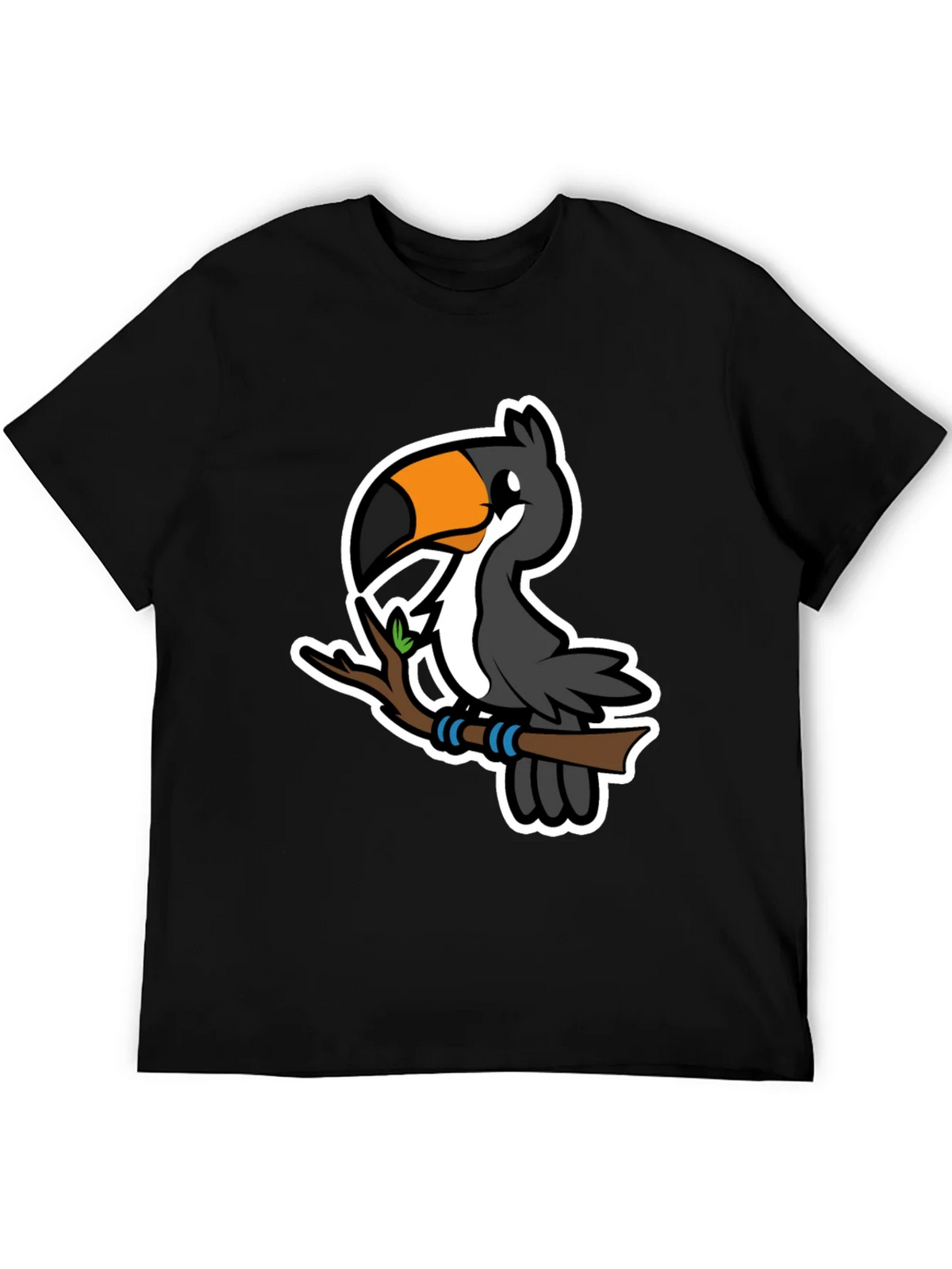 Cartoon Toucan on Branch Graphic T-Shirt product image 5
