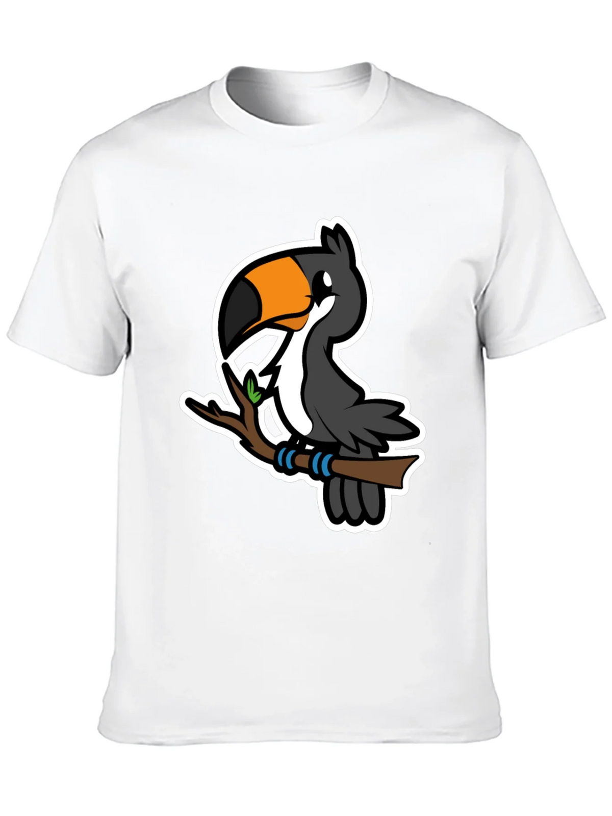 Cartoon Toucan on Branch Graphic T-Shirt product image 9