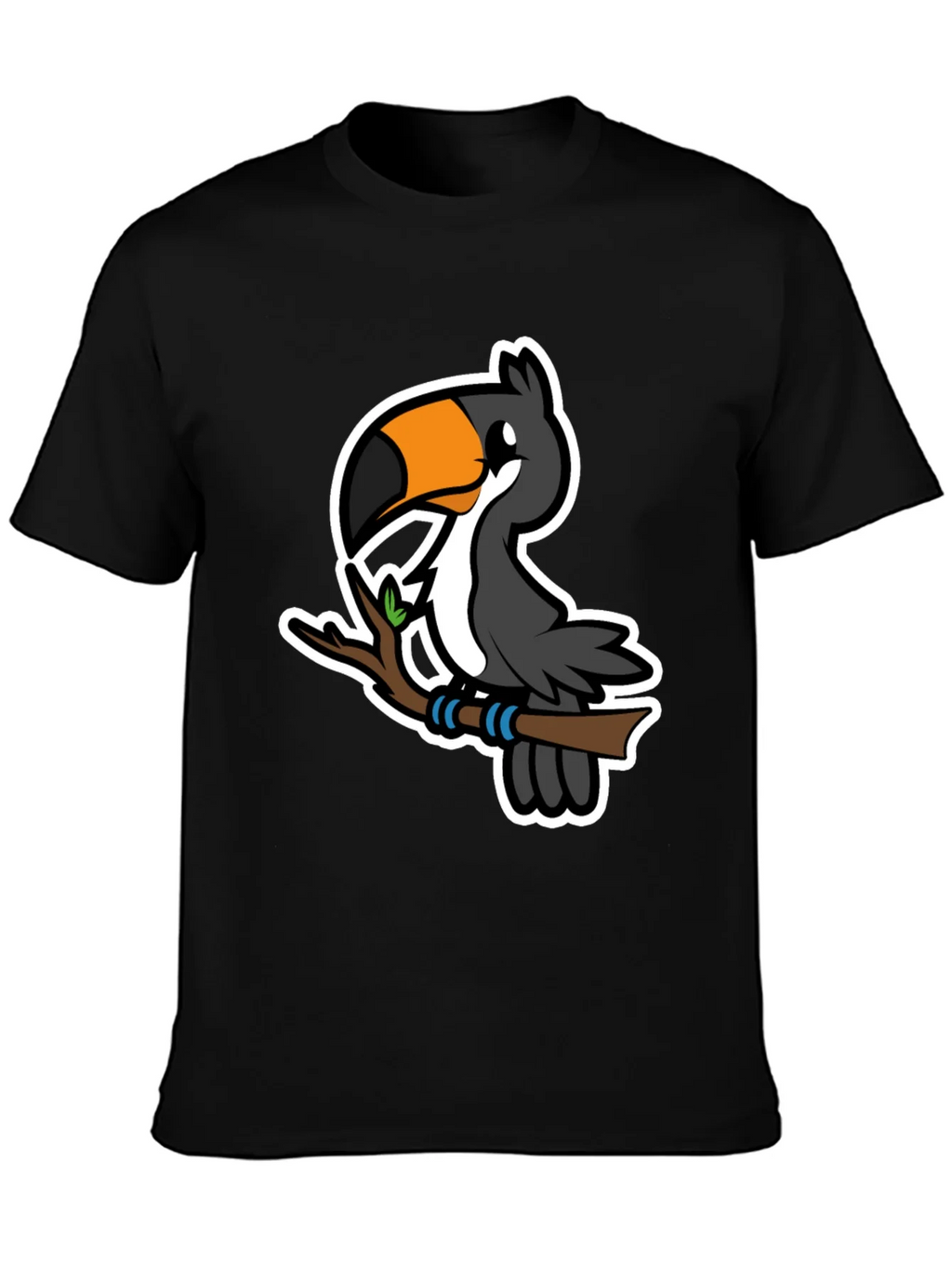 Cartoon Toucan on Branch Graphic T-Shirt product image 3