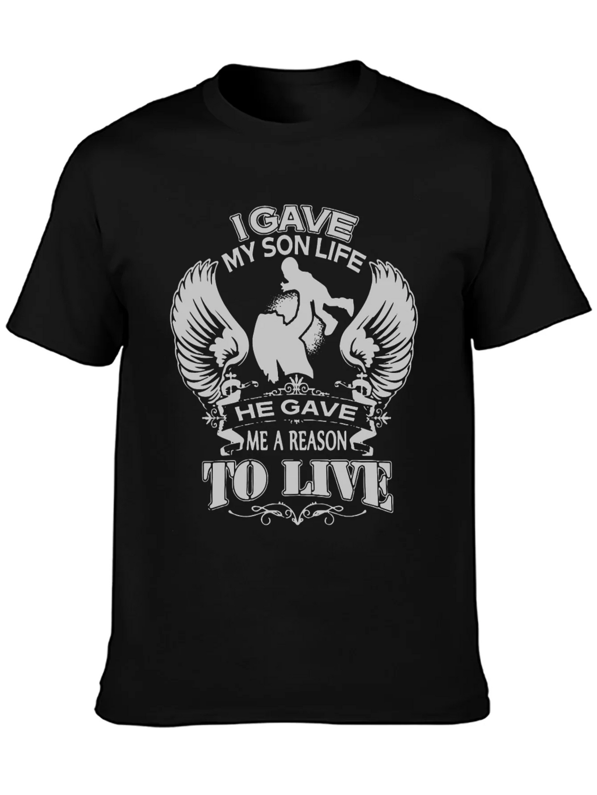 Dad & Son T-Shirt: I Gave My Life He Me A Reason To Live product image 3