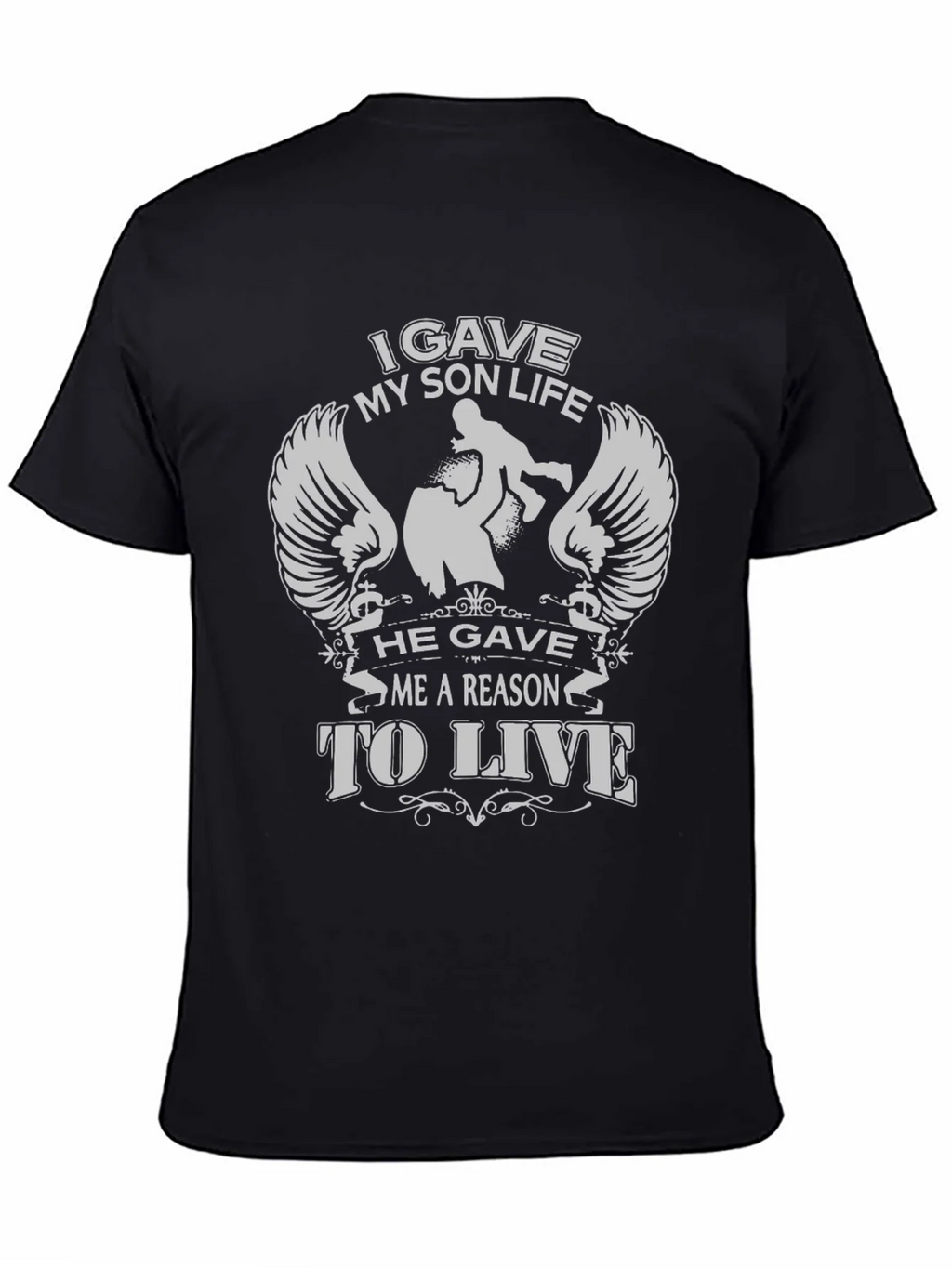 Dad & Son T-Shirt: I Gave My Life He Me A Reason To Live product image 4