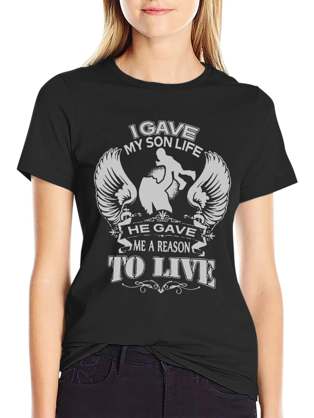 Dad & Son T-Shirt: I Gave My Life He Me A Reason To Live product image 2