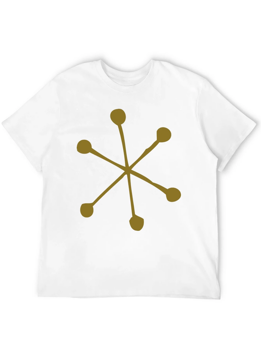 Abstract Starburst Graphic Tee - Black Cotton Casual product image 9