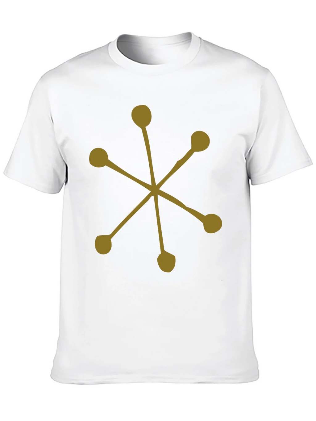 Abstract Starburst Graphic Tee - Black Cotton Casual product image 8