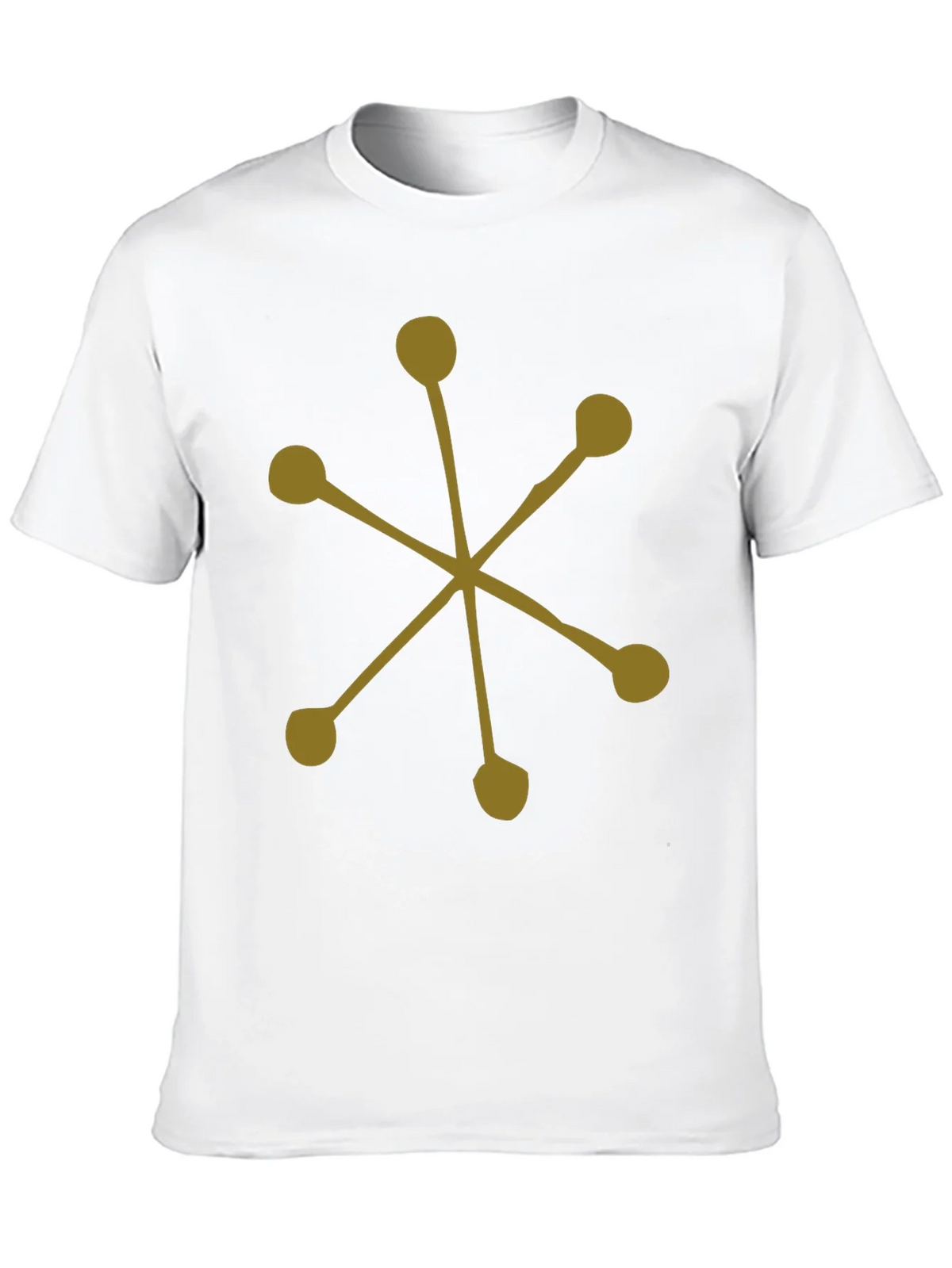 Abstract Starburst Graphic Tee - Black Cotton Casual product image 8
