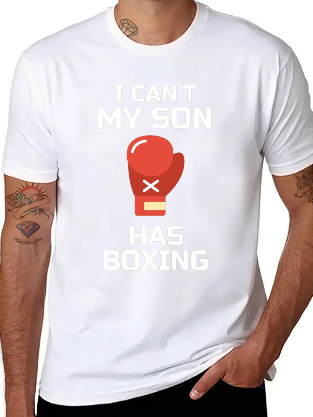 I Cant My Son Has Boxing T-Shirt product image 6