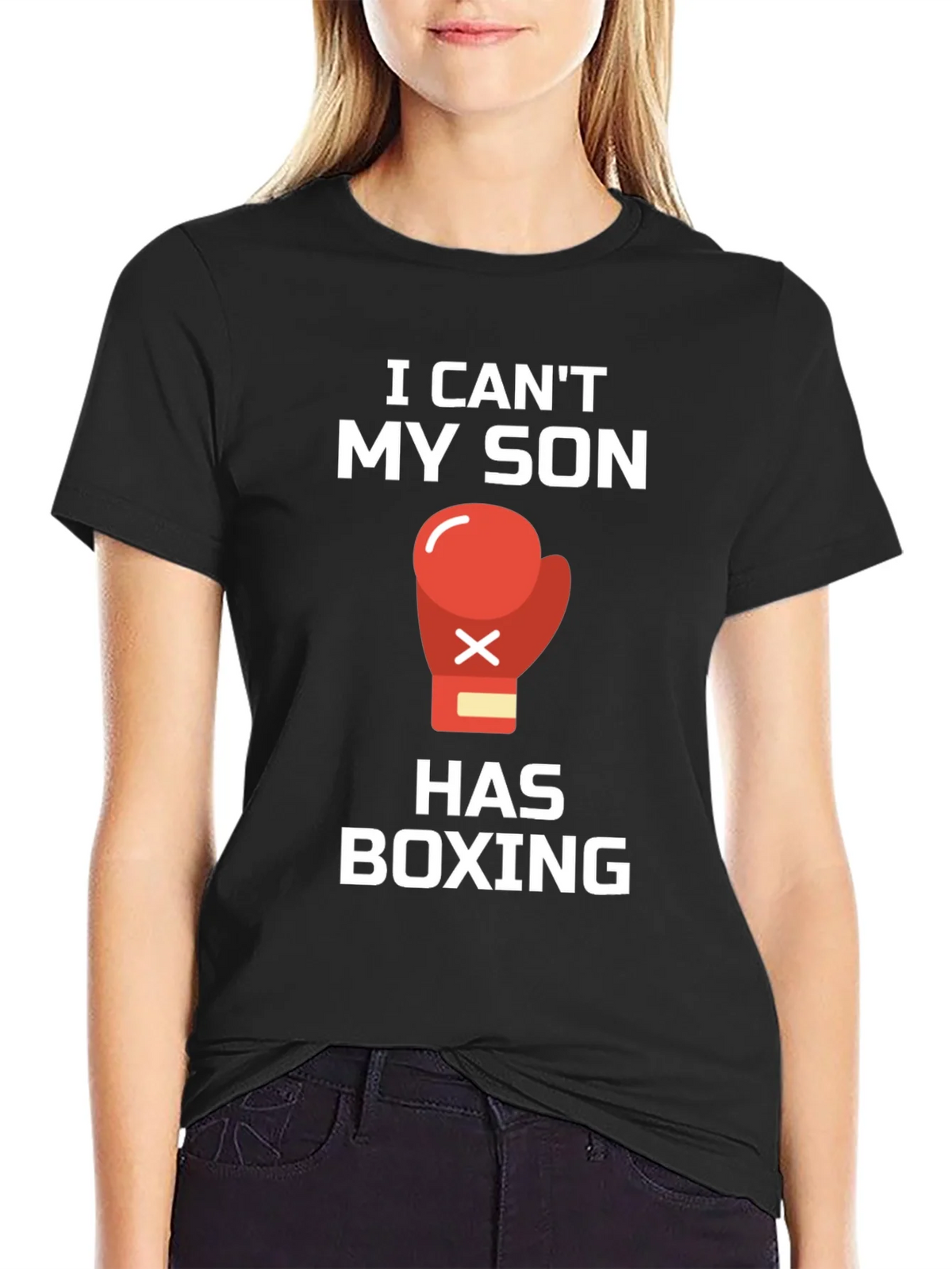 I Cant My Son Has Boxing T-Shirt product image 2
